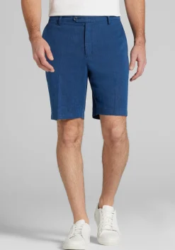 Reserve Collection Tailored Fit Linen Blend Shorts 9'' Inch Inseam CLEARANCE