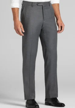 Reserve Collection Tailored Fit Italian Wool Dress Pants - Big & Tall
