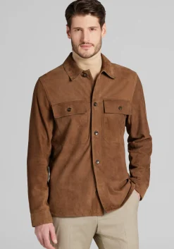 Reserve Collection Tailored Fit Suede Shirt Jacket CLEARANCE