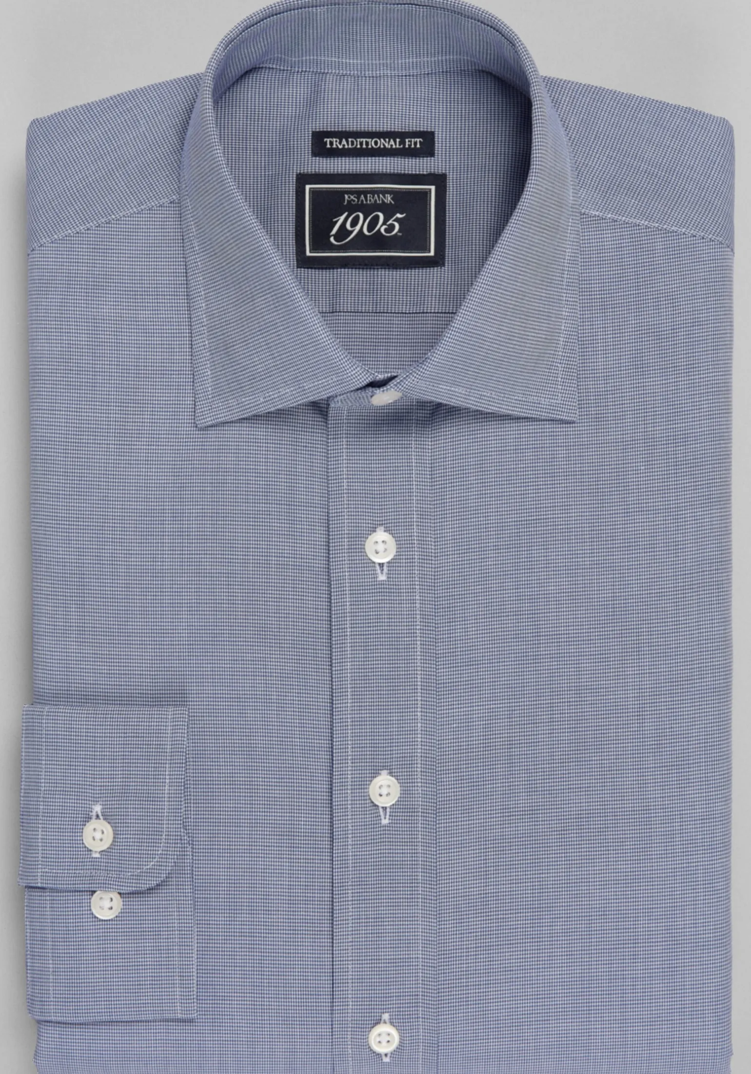 1905 Traditional Fit Micro Houndstooth Dress Shirt