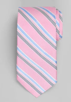 Traveler® Collection Cyber Stripe Silk Tie - Long
