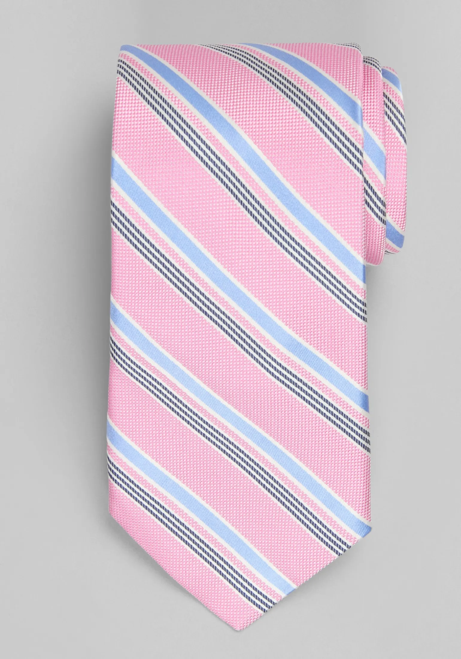 Traveler® Collection Cyber Stripe Silk Tie - Long