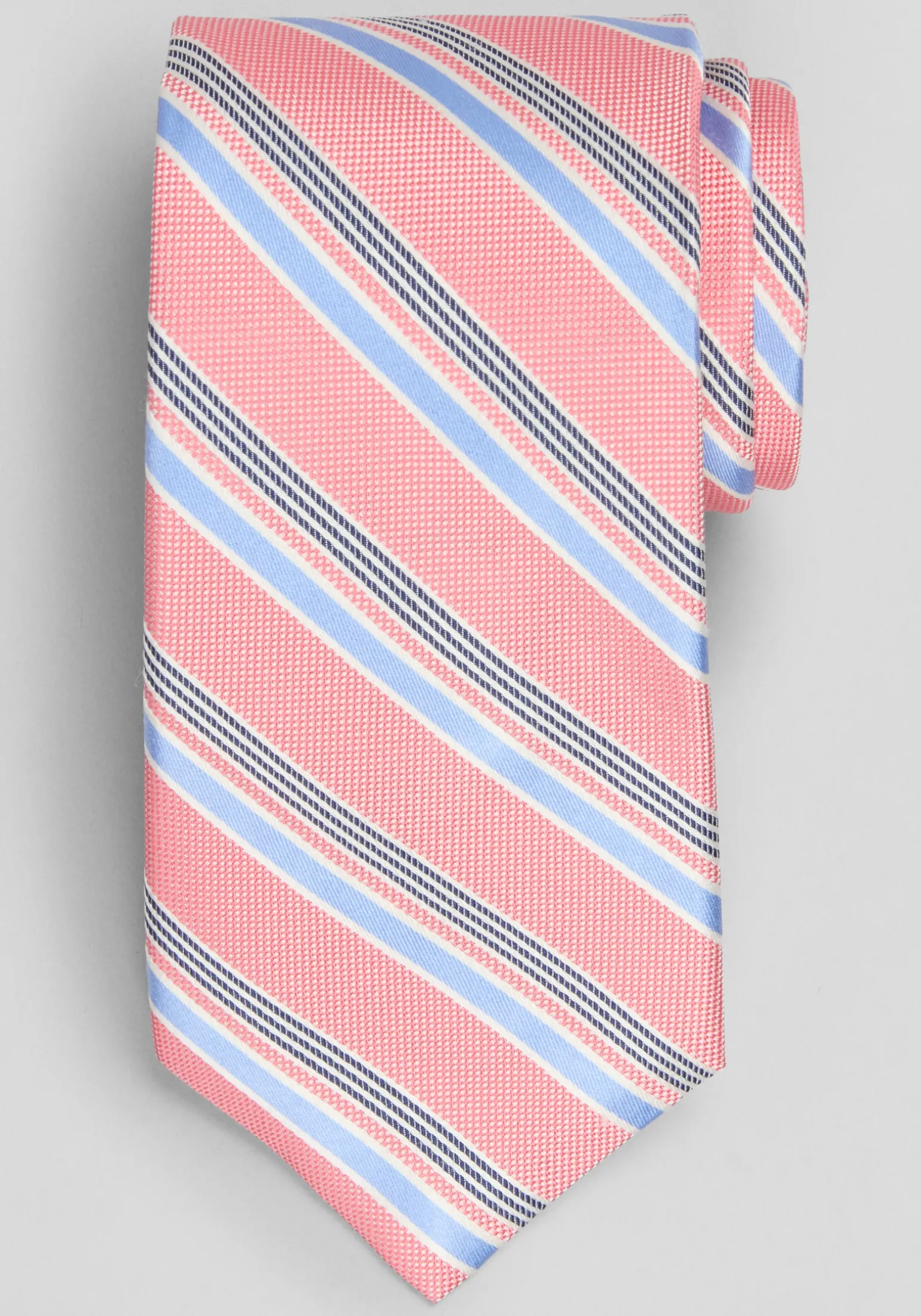 Traveler® Collection Cyber Stripe Silk Tie - Long