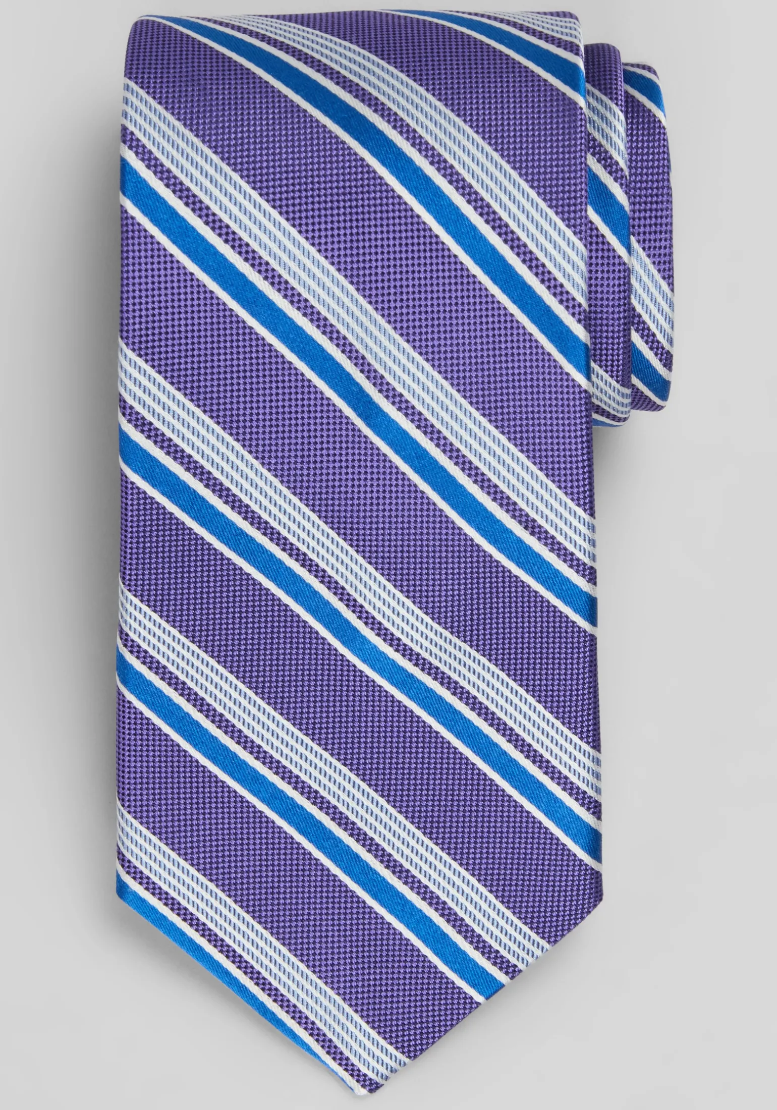 Traveler® Collection Cyber Stripe Silk Tie - Long