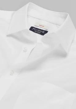 Traveler Collection Slim Fit Spread Collar Solid Dress Shirt