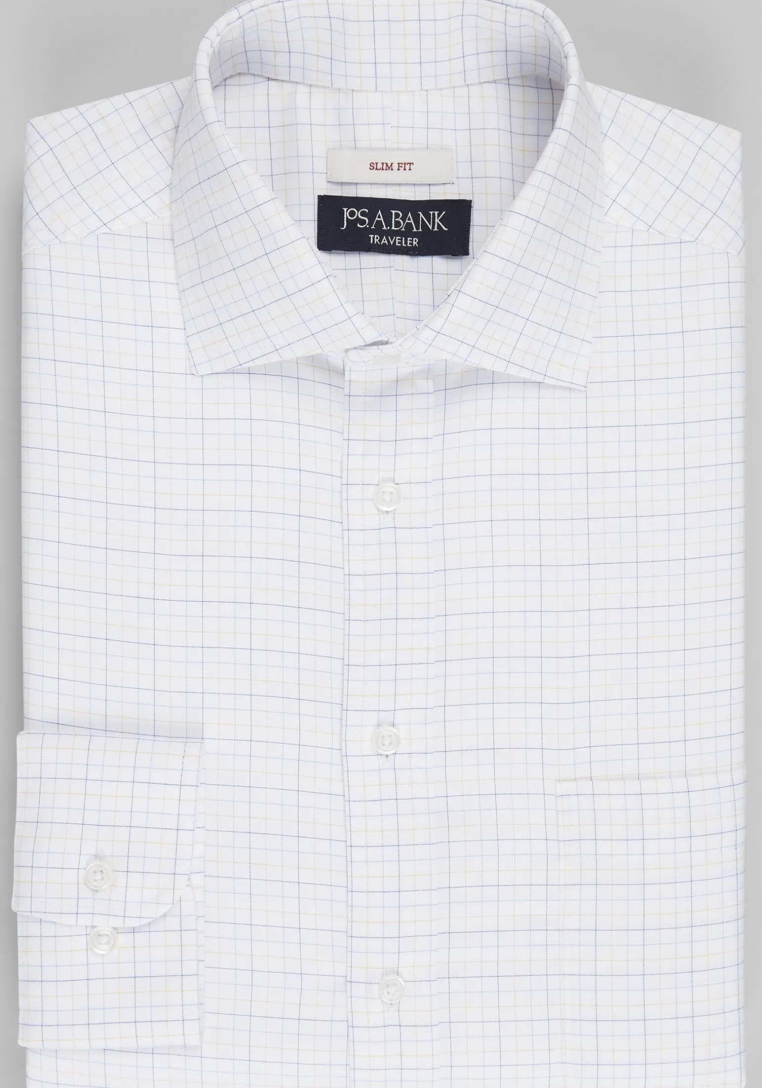 Traveler® Collection Slim Fit Multi Tattersall Dress Shirt