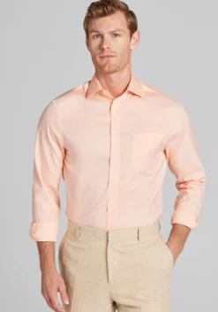 Traveler® Collection Slim Fit Spread Collar Dress Shirt