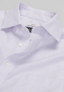 Traveler® Collection Slim Fit Tight Stripe Dress Shirt