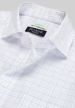 Traveler® Collection Tailored Fit Spread Collar Tattersall Dress Shirt - Big & Tall