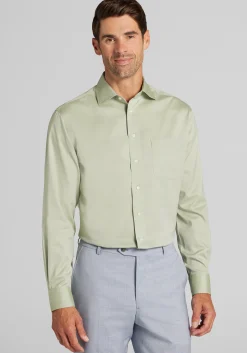 Traveler® Collection Tailored Fit Spread Collar Solid Dress Shirt - Big & Tall