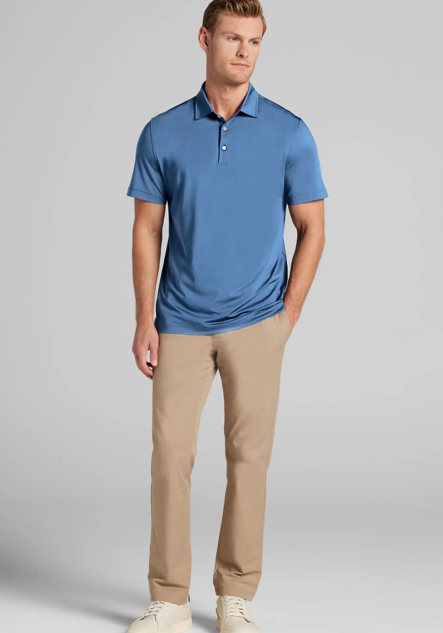 Traveler® Collection Tailored Fit Performance Short Sleeve Polo