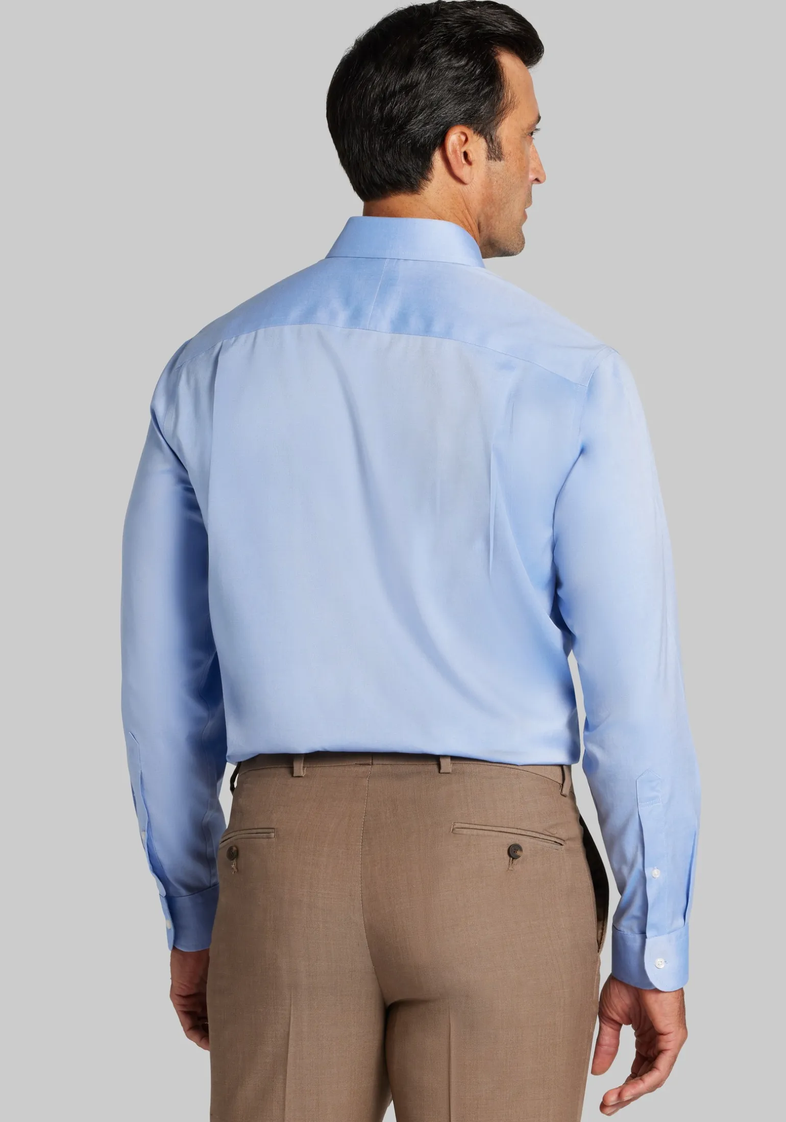Traveler® Collection Tailored Fit Point Collar Dress Shirt