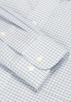 Traveler® Collection Tailored Fit Button-Down Collar Grid Dress Shirt