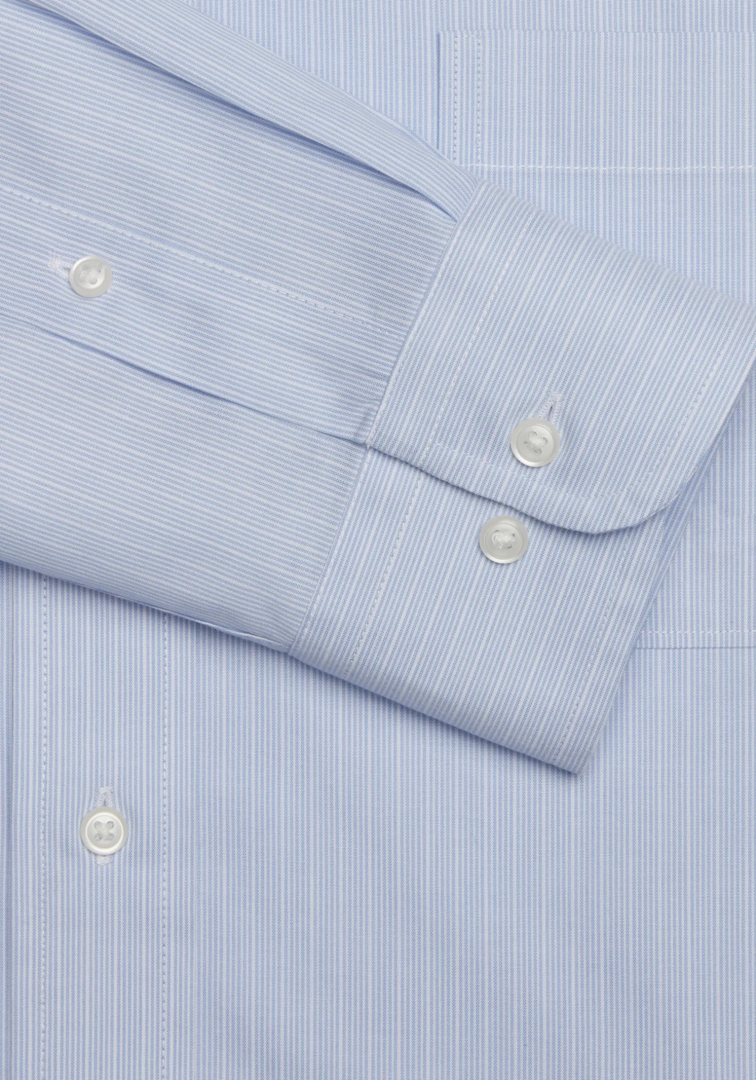 Traveler® Collection Tailored Fit Spread Collar Stripe Dress Shirt