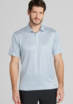 Traveler® Collection Tailored Fit Medallion Performance Polo