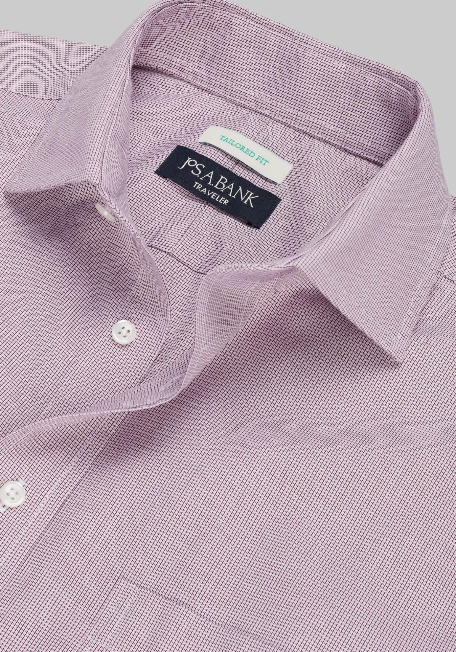 Traveler® Collection Tailored Fit Spread Collar Solid Dress Shirt - Big & Tall