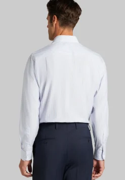 Traveler® Collection Tailored Fit Stripe Dress Shirt