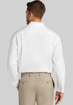 Traveler® Collection Traditional Fit Point Collar Solid Dress Shirt