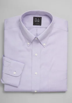 Traveler® Collection Traditional Fit Button-Down Collar Solid Dress Shirt - Big & Tall