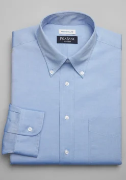 Traveler® Collection Traditional Fit Button-Down Collar Solid Dress Shirt - Big & Tall