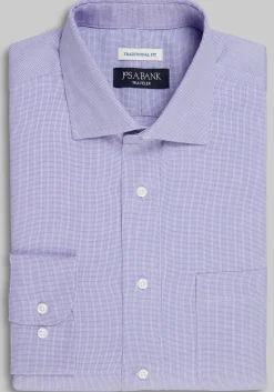 Traveler® Collection Traditional Fit Spread Collar Solid Dress Shirt - Big & Tall