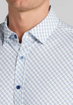 Traveler® COOLMOTION Diamond Geo 4-Way Stretch Button Up Shirt - Big & Tall