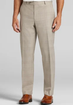 Traveler® COOLMOTION Tailored Fit Plaid Suit Separates Pants - Big & Tall