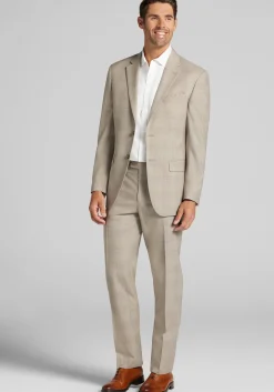 Traveler® COOLMOTION Tailored Fit Plaid Suit Jacket - Big & Tall