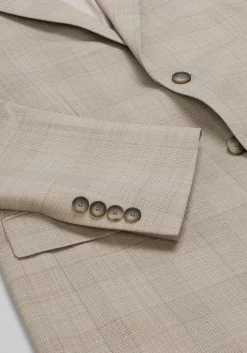 Traveler® COOLMOTION Tailored Fit Plaid Suit Jacket
