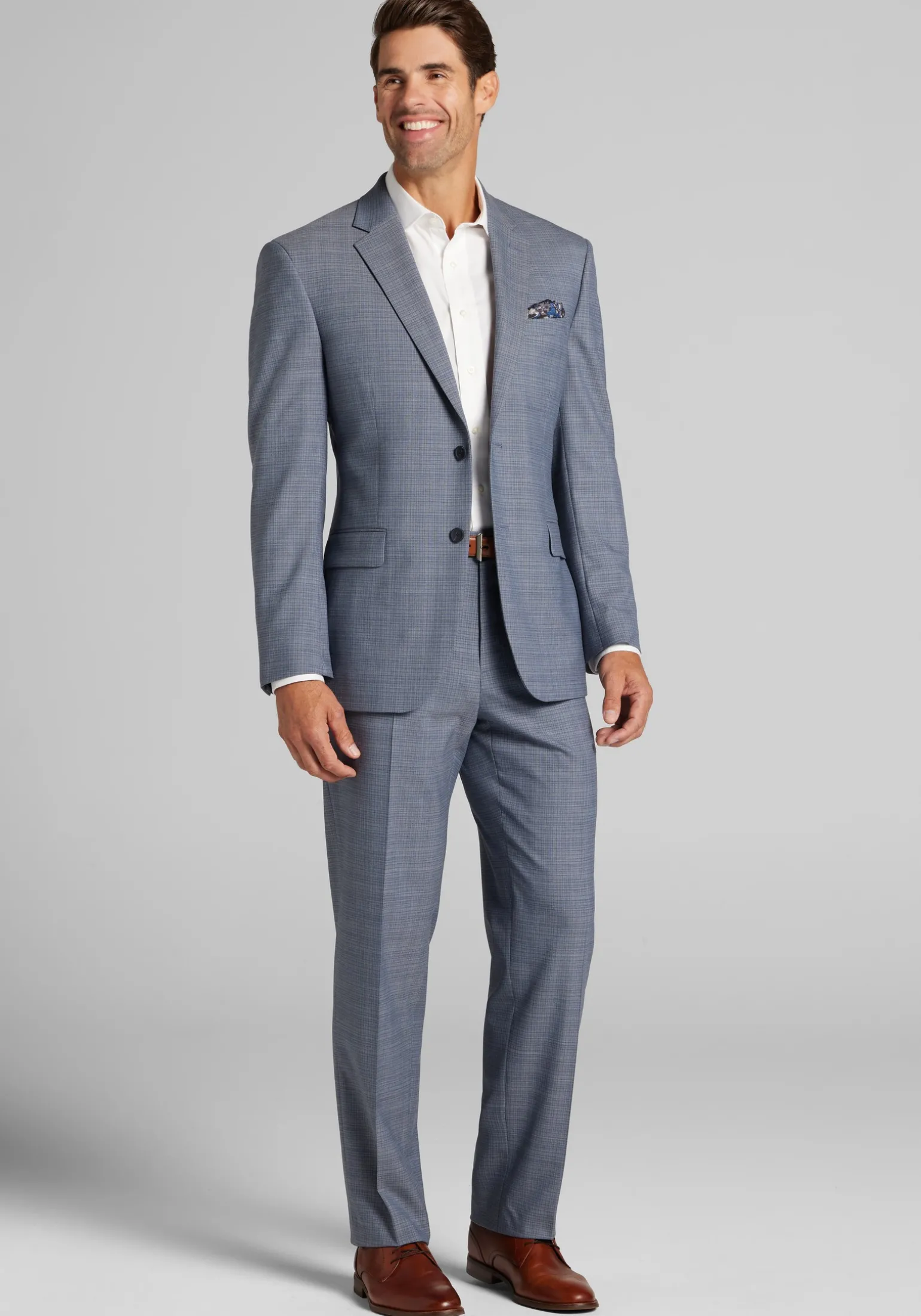Traveler® COOLMOTION Tailored Fit Mini Plaid Suit Separates Jacket