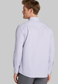 Traveler® COOLMOTION Tailored Fit Petal Neat Button Up Shirt