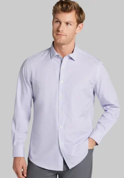 Traveler® COOLMOTION Tailored Fit Petal Neat Button Up Shirt