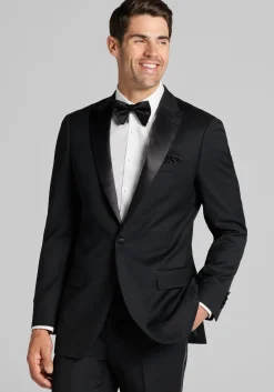 Traveler® COOLMOTION Tailored Fit Textured Solid Tuxedo Separate Jacket