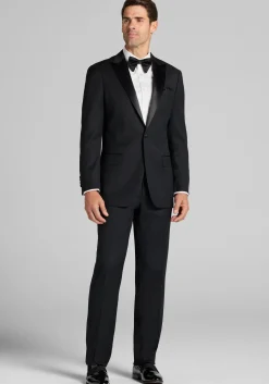 Traveler® COOLMOTION Tailored Fit Textured Solid Tuxedo Separate Jacket