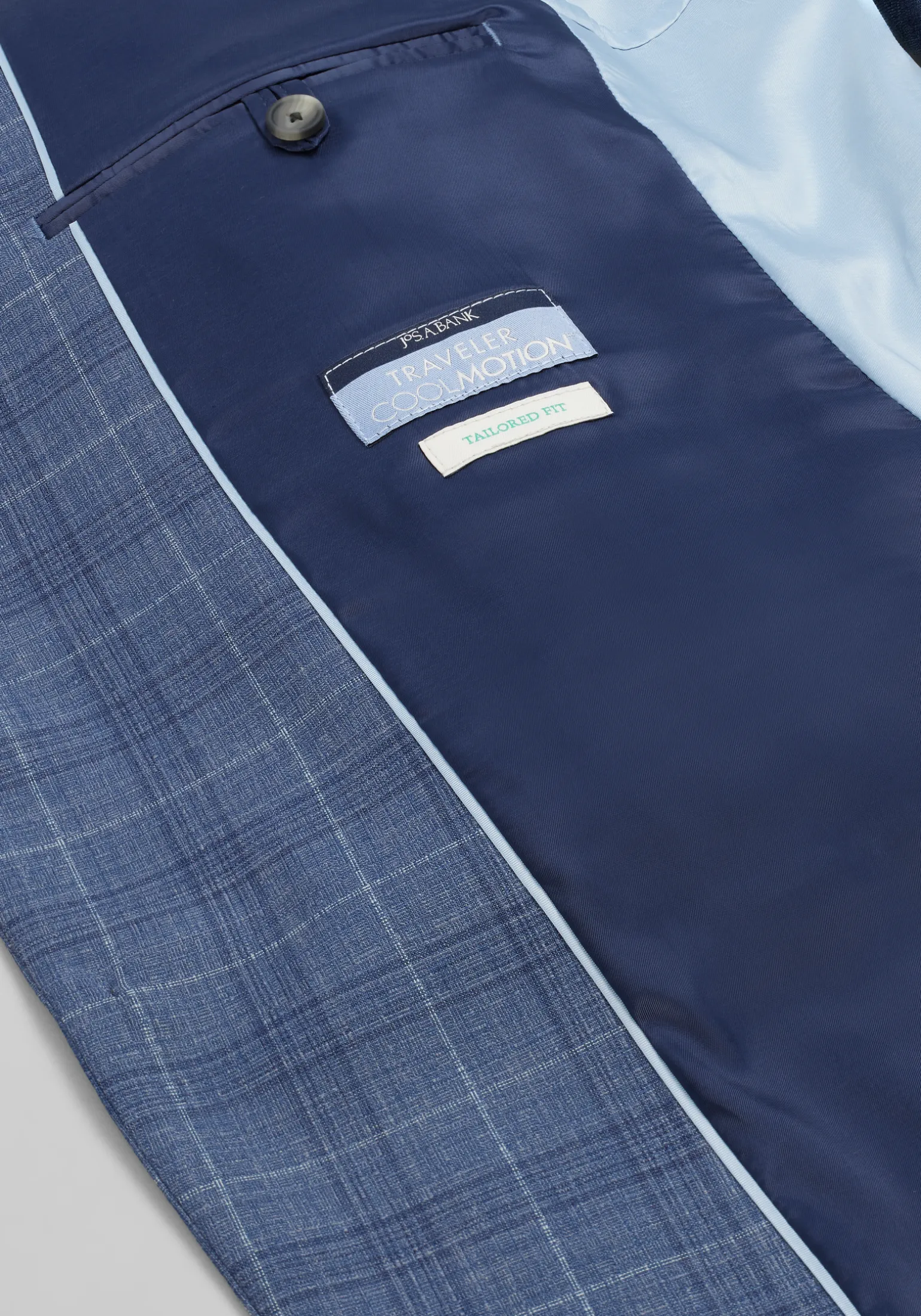 Traveler® COOLMOTION Tailored Fit Windowpane Sportcoat