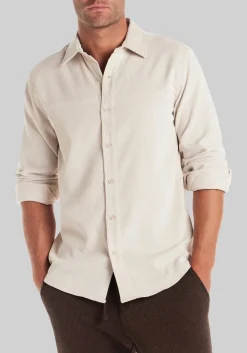 Vintage & Black Traditional Fit Solid Corduroy Button-Down Shirt