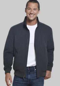 Weatherproof Tailored Fit Microfiber Fleece-Lined Bomber Jacket