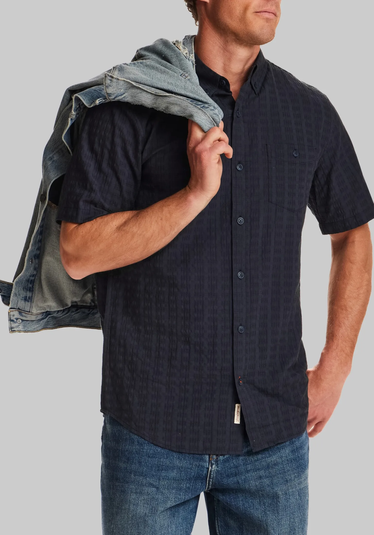 Weatherproof Traditional Fit Short Sleeve Button Up Shirt