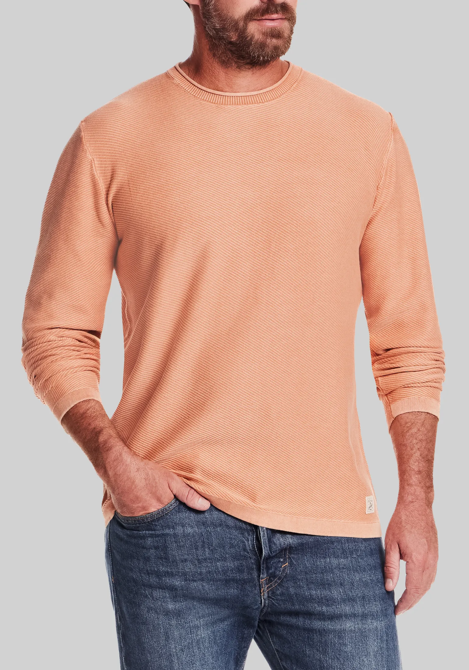 Weatherproof Vintage Tailored Fit Twill Stonewash Sweater