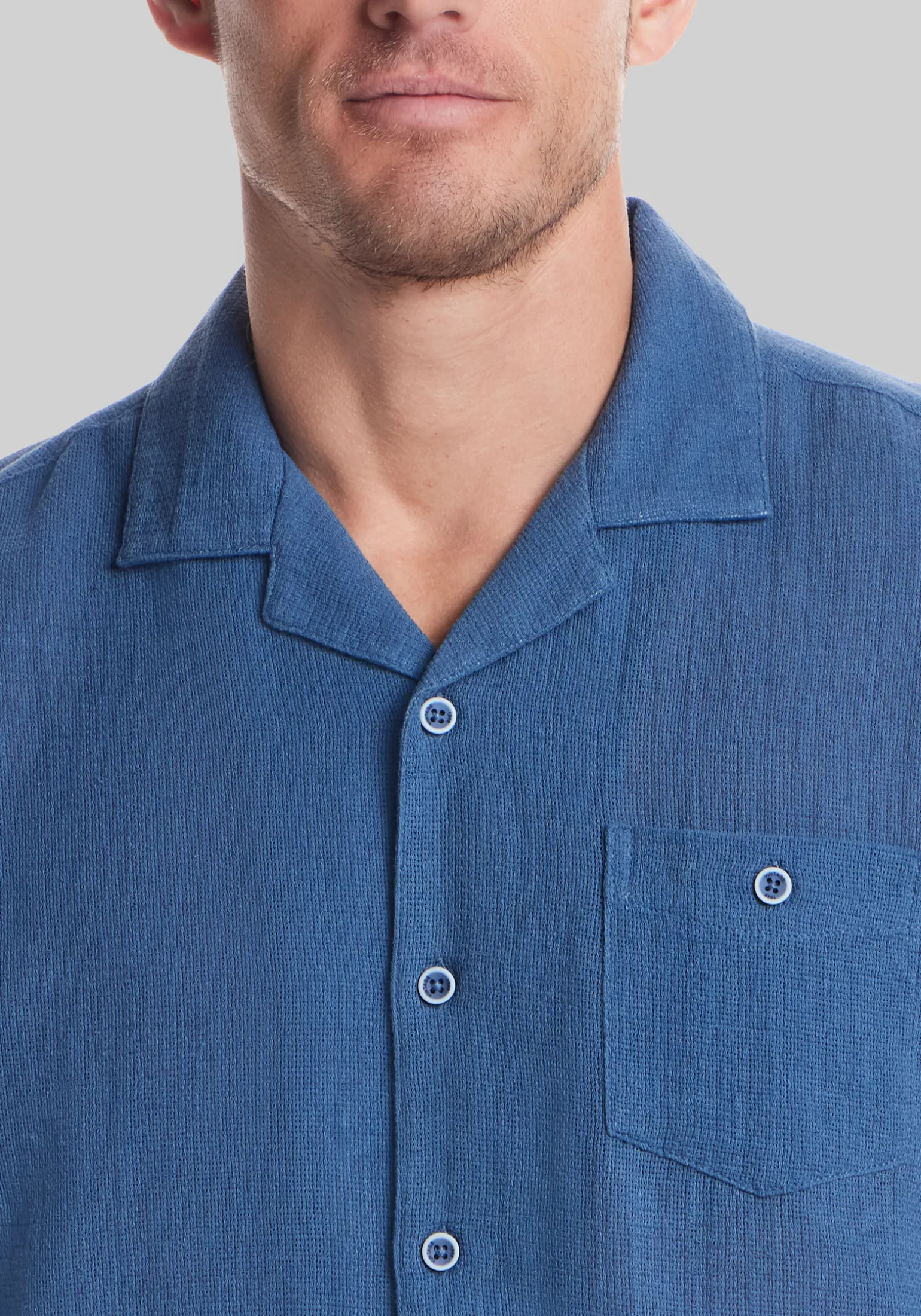 Weatherproof Vintage Traditional Fit Airtex Camp Shirt