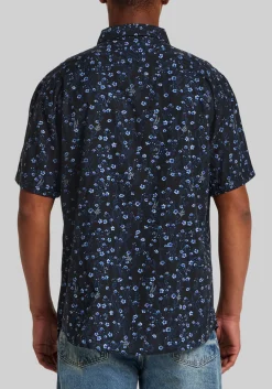 Weatherproof Vintage Traditional Fit Small Floral Poplin Button Up Shirt