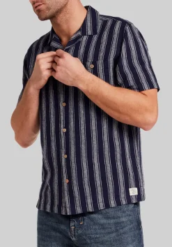 Weatherproof Vintage Traditional Fit Vertical Stripe Button Up Shirt