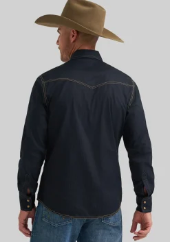 Wrangler Retro Premium Tailored Fit Western Button Up Shirt